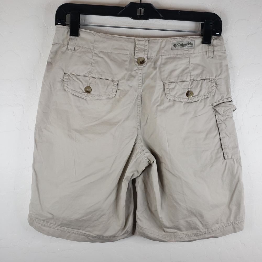 Columbia Sportwear Co Shorts Women's 4‎ Beige Cargo Roll-Up Hiking Shorts AL4360 - Picture 2 of 11